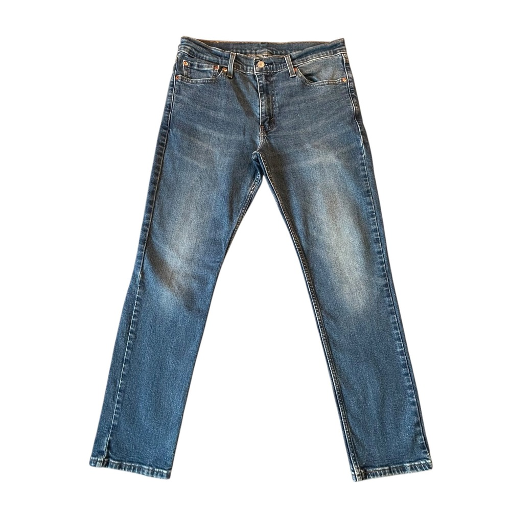 Levis 511 Slim Fit Jeans Mens 32x30 Medium Wash Blue Denim Pants Worn In Look